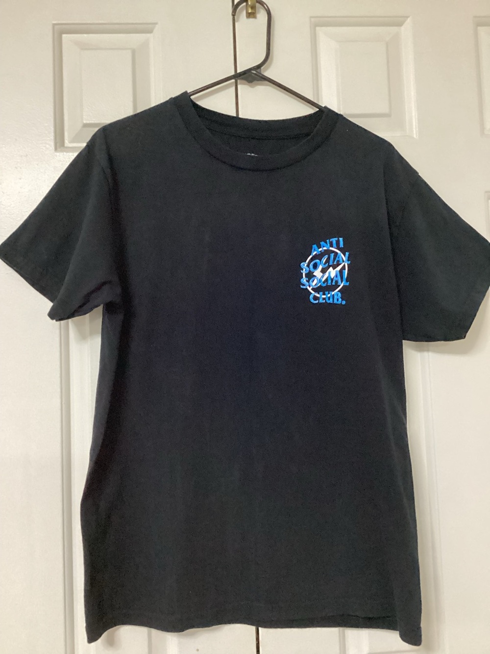 Anti‎ Social Social Club Black x Fragment Design "Blue Bolt" Tee